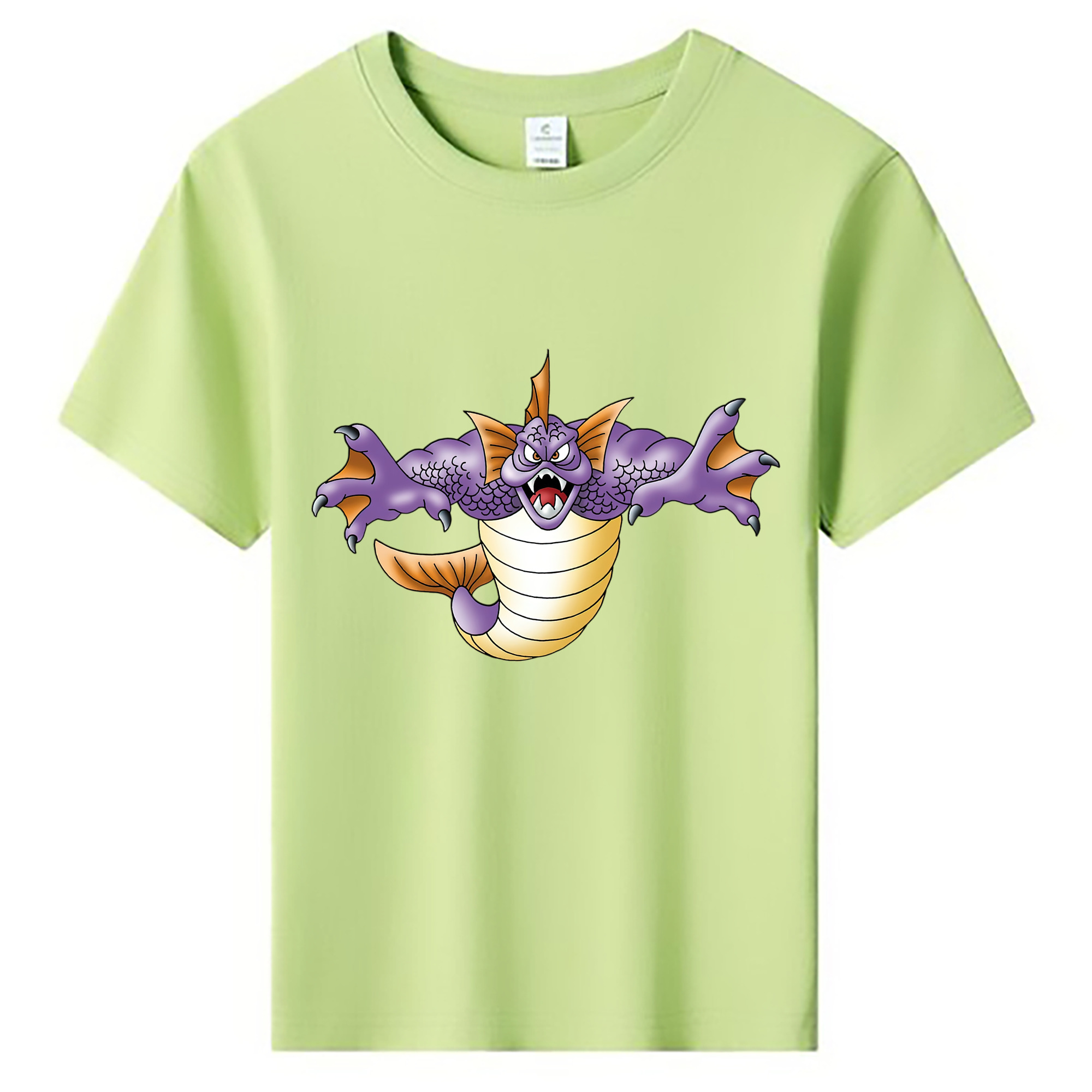 （画像用） ドラゴンクエスト Doragon Kuesuto Dragon Quest 綿100％キッズTシャツ（フロントプリント）